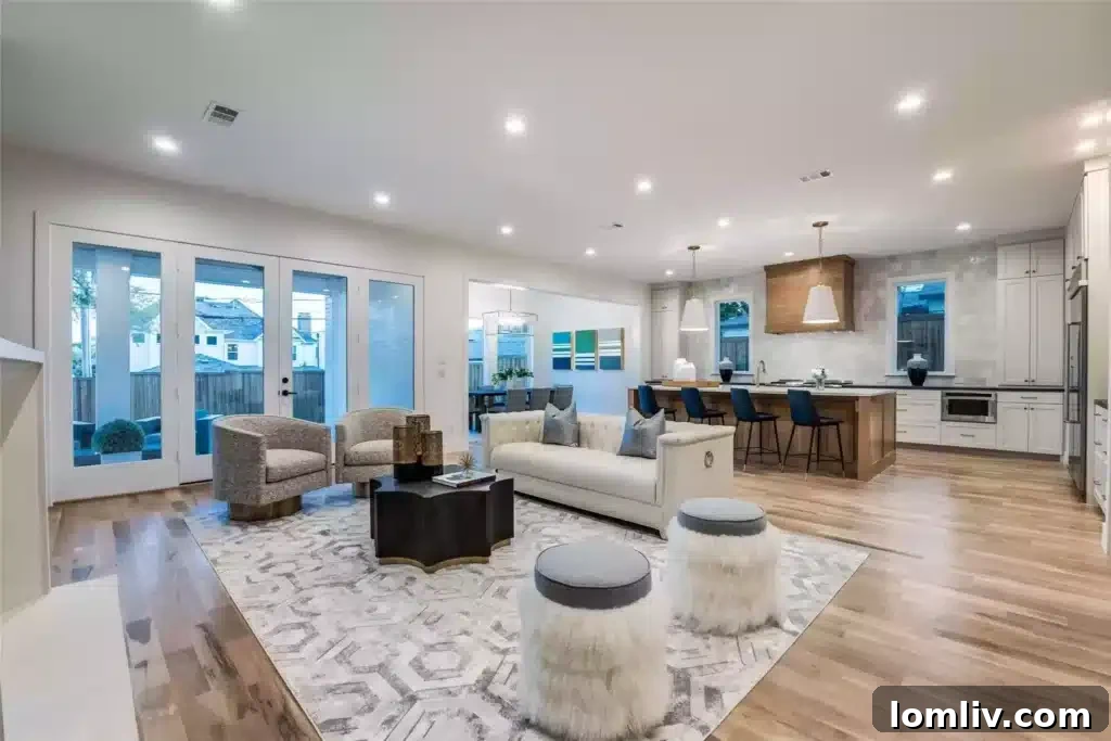 Elegant Dining Space with White Oak Accents