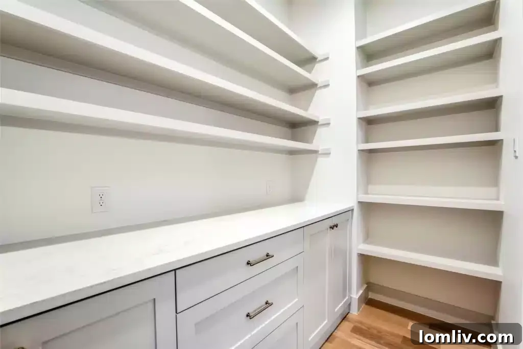 Spacious Kitchen Pantry for Culinary Storage