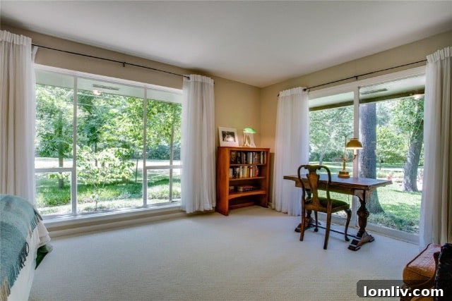 Cozy Corner with Wood Paneling Detail