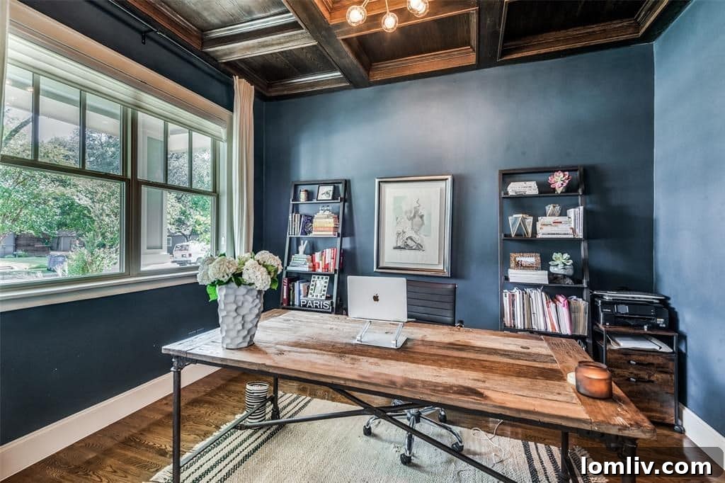 Modern Craftsman Revival 6 Open concept living space with hardwood floors