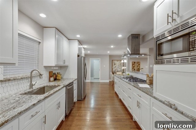 Newly Renovated Kitchen with Custom Birch Cabinets