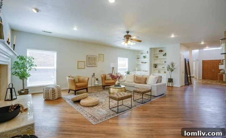 Attainable Opulence: Open Houses Under $1 Million This Week 17 Luxurious primary bathroom with separate vanities and a large shower.