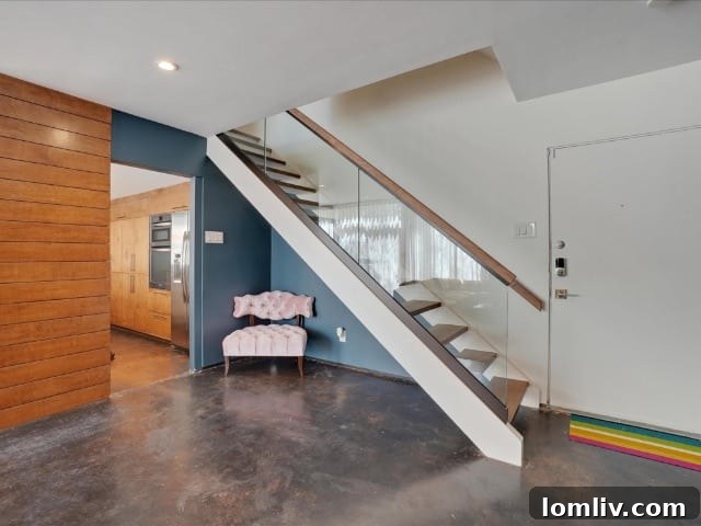 The original GE Wonder Kitchen in Unit G, thoughtfully updated with a modern convection unit