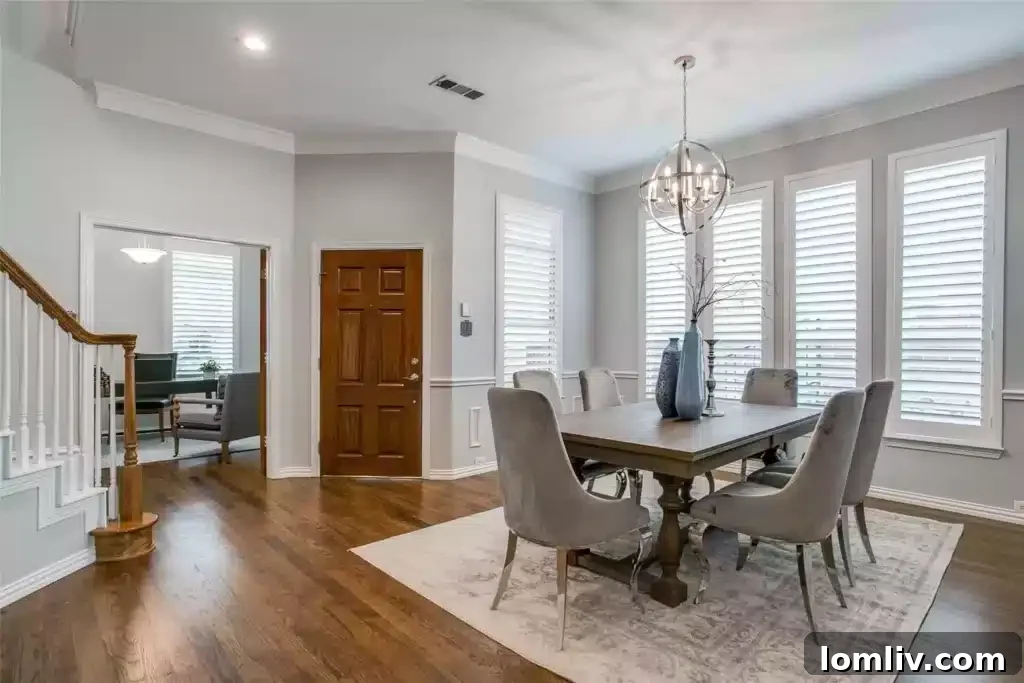 Open Concept Living Area with Two-Story Ceiling
