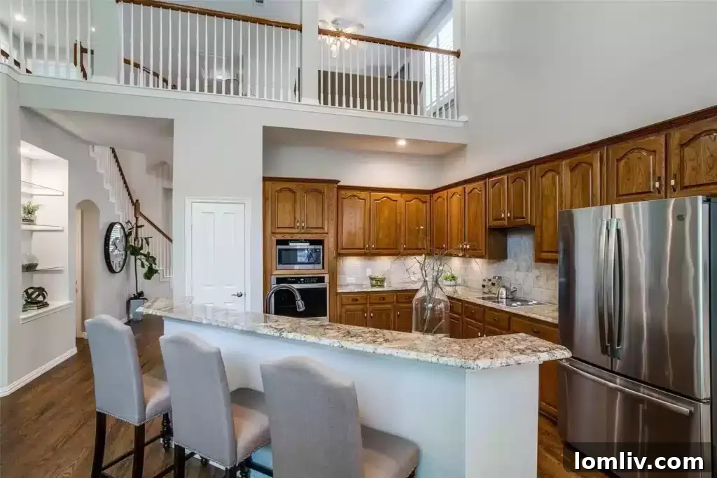 View from Kitchen to Living Area