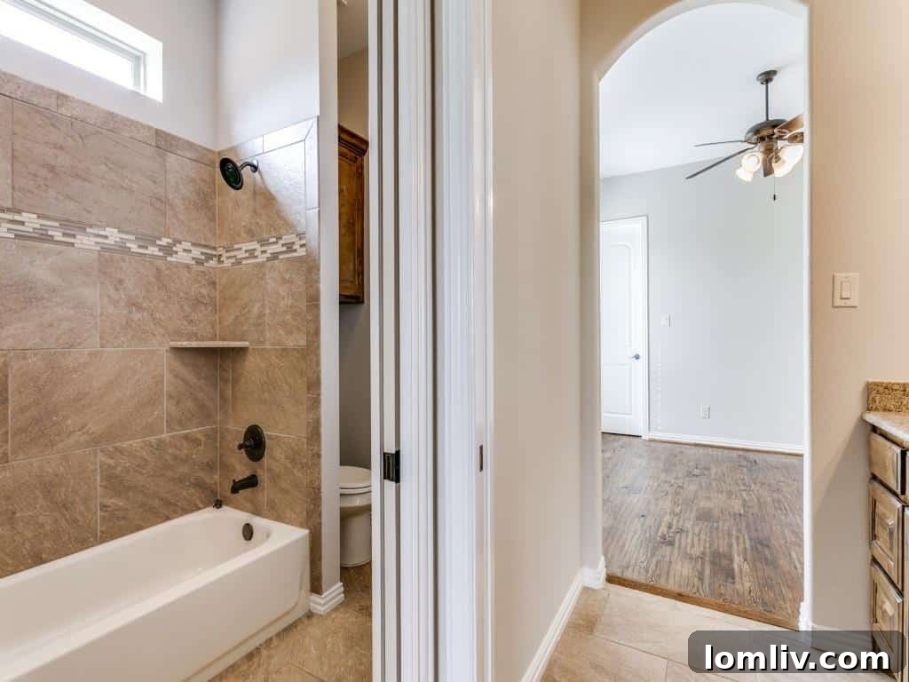 Secondary Bedroom with Hardwood Floors