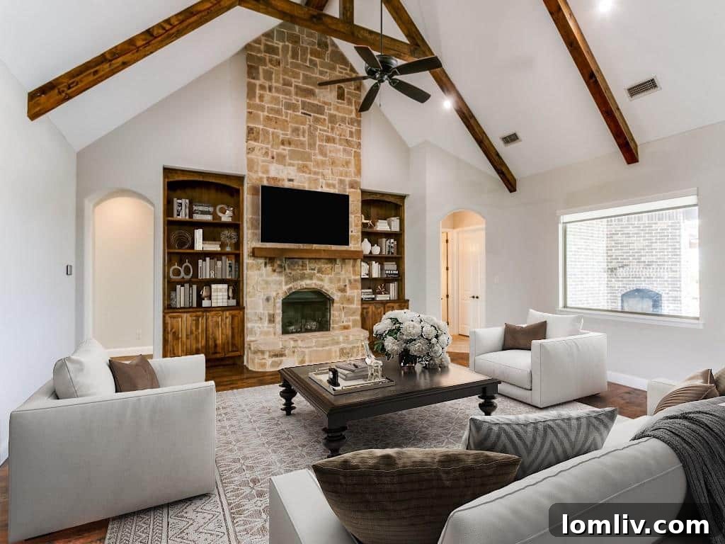 Spacious Living Room Fort Worth