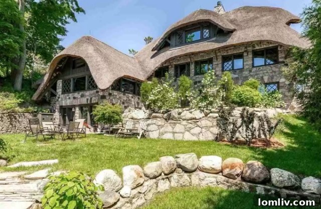 The Thatch House Charlevoix, a unique Earl Young storybook home