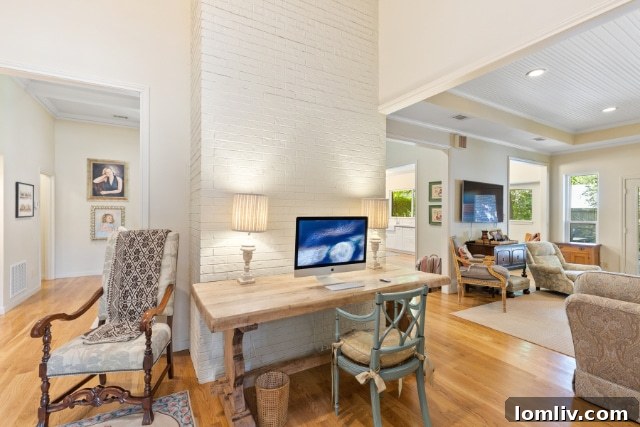Elegant White Oak Floors in Renovated Dallas Property