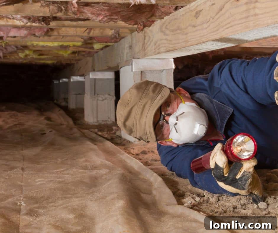 Your Home's Inevitable Inspection Issues 2 inspector-crawl-space