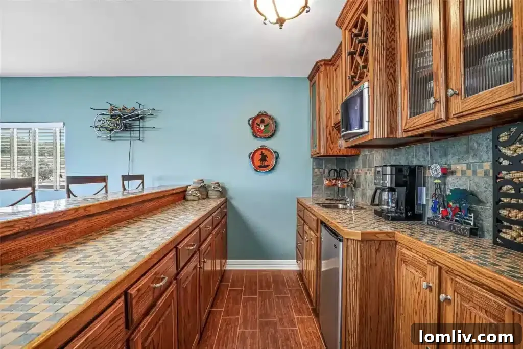 Spacious Game Room with a Built-in Wet Bar, Perfect for Entertaining in Burleson