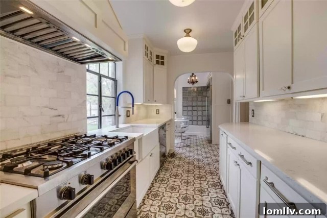 Own a Historic Hutsell Masterpiece in Lakewood 11 Thoughtfully updated kitchen blending modern amenities with historic charm