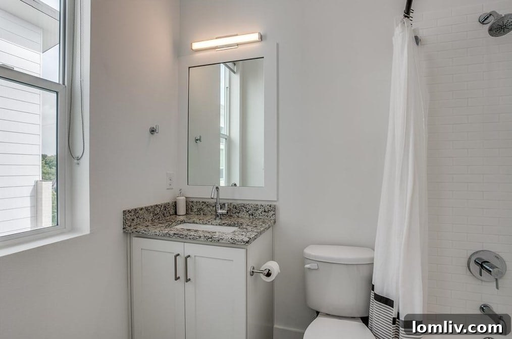 The Townhome That Captivates 12 Elegant Primary Bathroom with Modern Fixtures