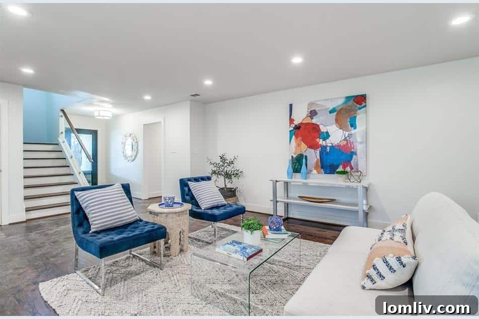 Midcentury's Fresh Modern Vibe 4 Bright and Spacious Entryway with Hardwood Floors