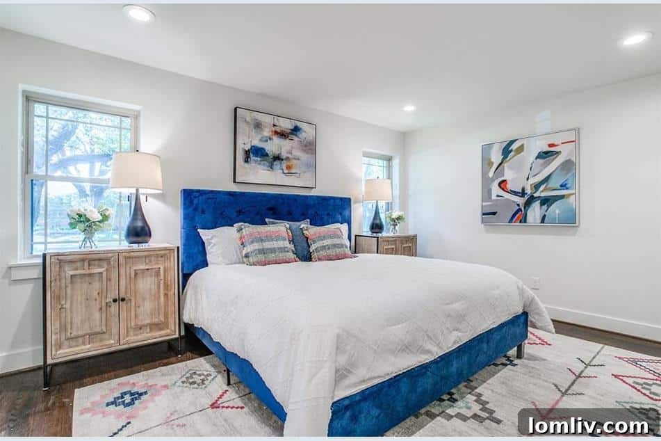 Midcentury's Fresh Modern Vibe 8 Spacious Primary Bedroom with Versatile Layout and Neighborhood Views