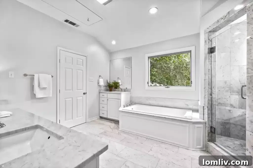 Stylish double vanity with ample counter space