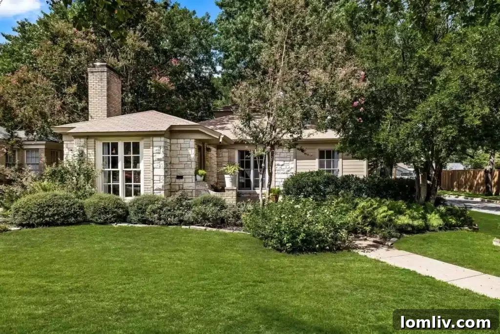 Lush landscaping and inviting entrance of 6245 Revere Place