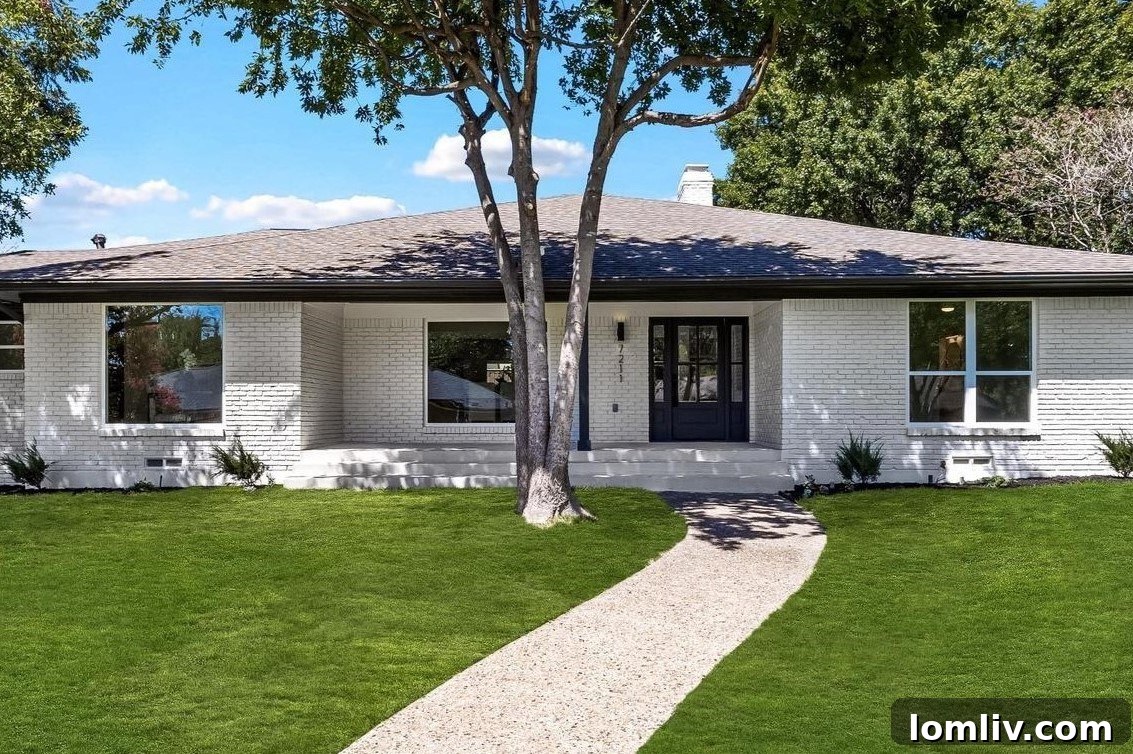 Remodeled exterior of 7211 Tophill Lane