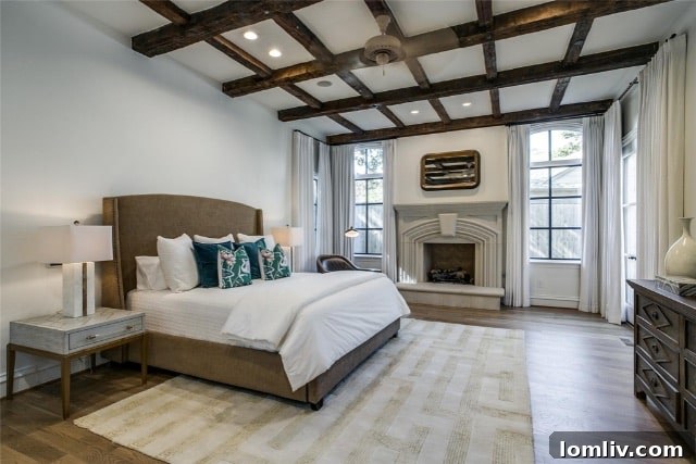 Well-designed walk-in closet in a renovated bungalow bedroom