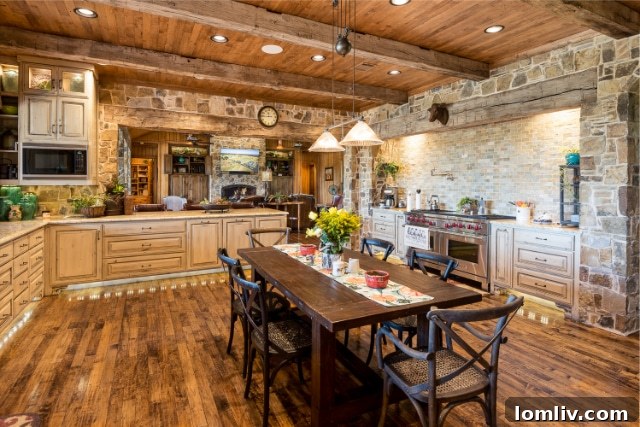 The well-appointed kitchen, designed for both family life and entertaining.