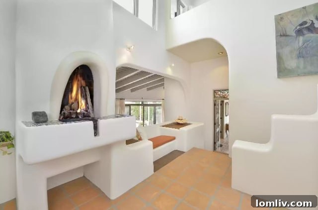 A Rock Solid Wonder Hidden in Plain Sight 10 Detailed interior view showing textures and natural elements in a living space