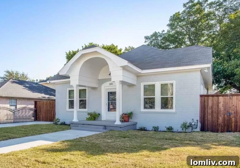 Stunning after renovation exterior of 610 Cedar Hill Avenue, showcasing its revitalization