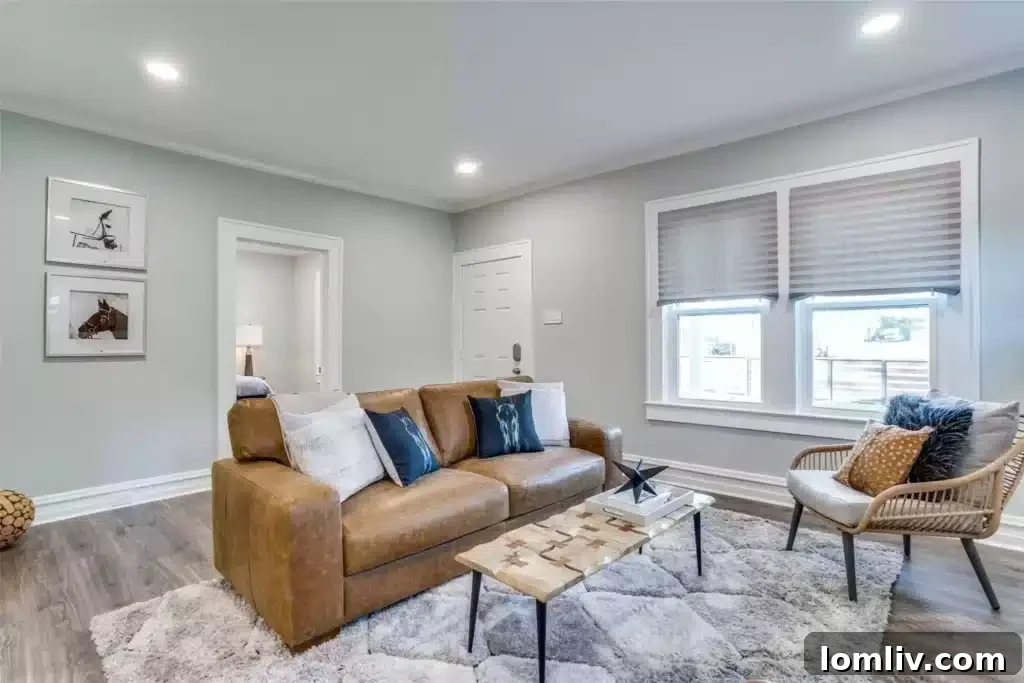Charming front porch of 610 Cedar Hill Avenue, recently renovated to enhance curb appeal