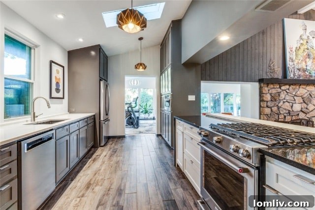 Modern kitchen with high-end finishes
