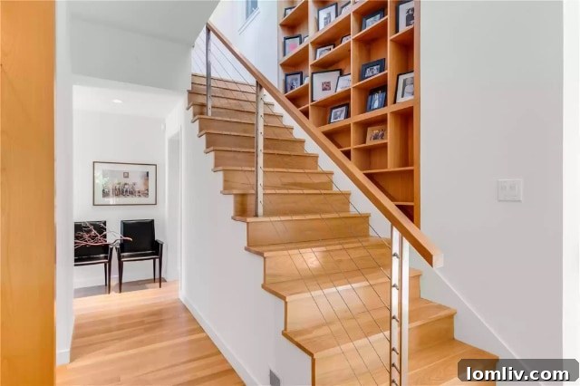 Spacious primary bedroom with access to a private balcony