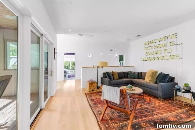Well-appointed guest bedroom with outdoor access