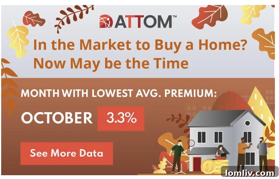 Autumn trees and a welcoming home, illustrating the ideal season for making a smart home purchase