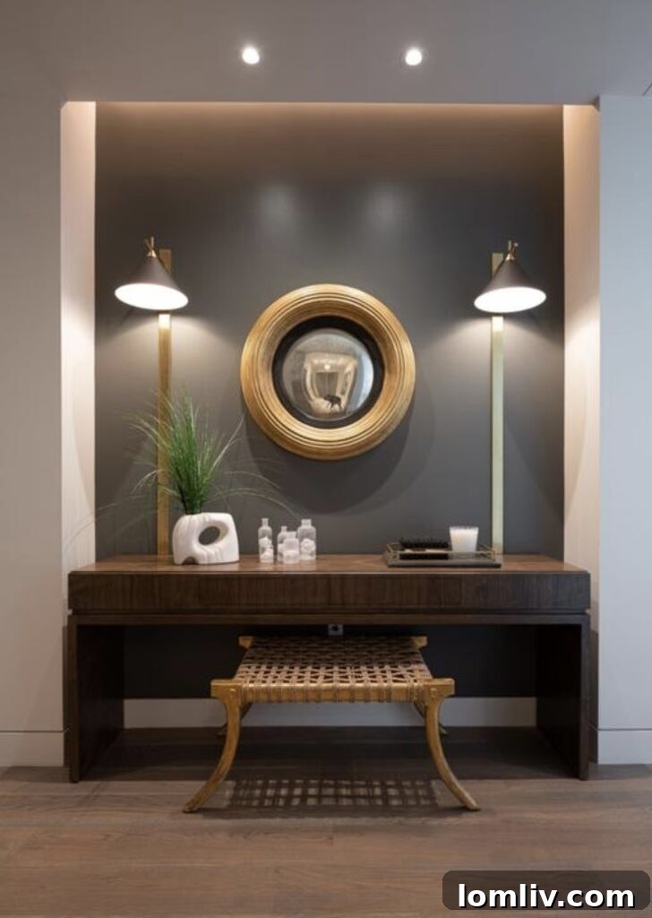 Modern bathroom with double vanity and premium finishes in HALL Arts luxury condo