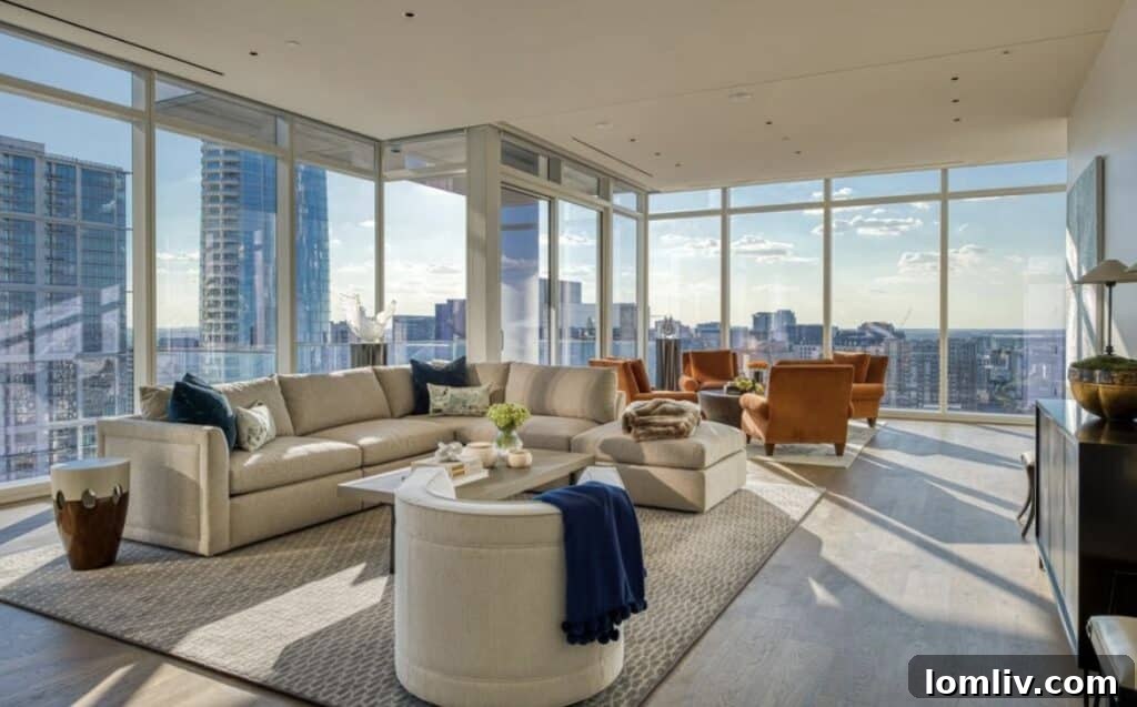 Exterior view of HALL Arts Residences, an iconic luxury building in the Dallas Arts District