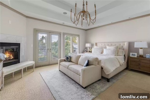 Luxurious Primary Bedroom Suite with Modern Decor