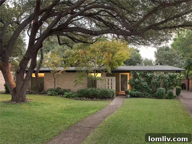 A stunning Ju-Nel Midcentury Modern home exterior in Eastwood Estates