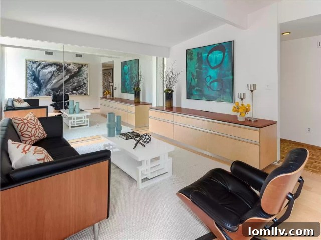 Beautifully staged living area of a Ju-Nel home with ample natural light