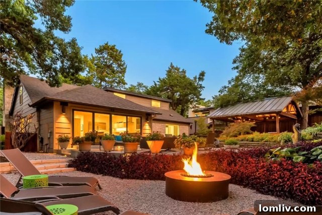 Lush Backyard Garden View from East Kessler Home