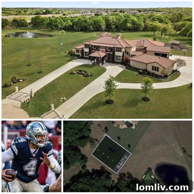 Dak Prescott's Dual Reign: NFC East Leader & Backyard King 2 Dak Prescott's Prosper home and football field backyard