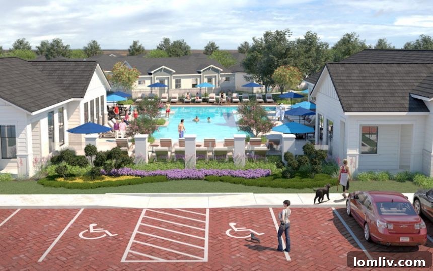 Example of a built-to-rent community, demonstrating compatible density.