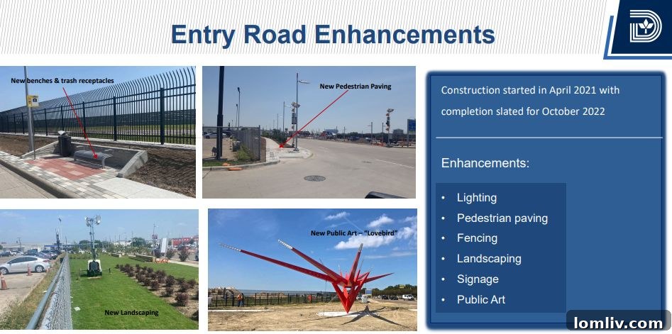 Runway and taxiways at Dallas Love Field