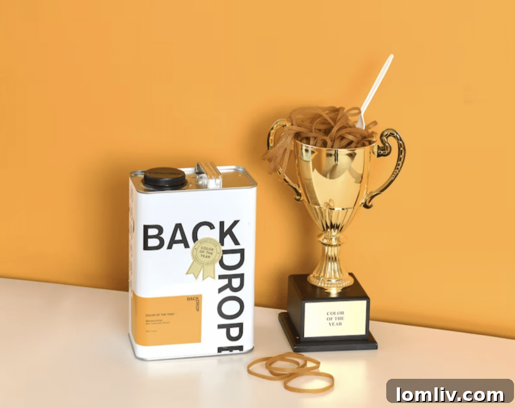 Backdrop's vibrant yellow-orange hue is officially named Color of the Year