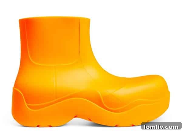 Bottega Veneta's iconic rain boot, inspiration for Backdrop's COTY