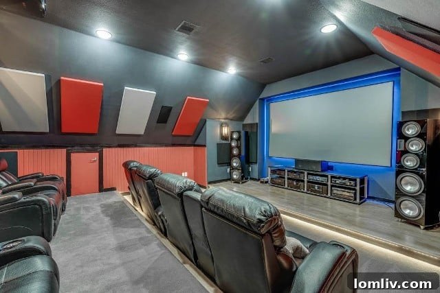Private Home Theater with Luxury Seating