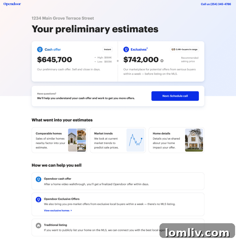 Opendoor Exclusives Platform Interface