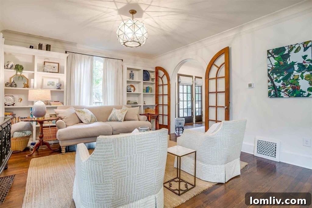 Formal Living Room Berkley Place Fort Worth | Historic Home Interior Design