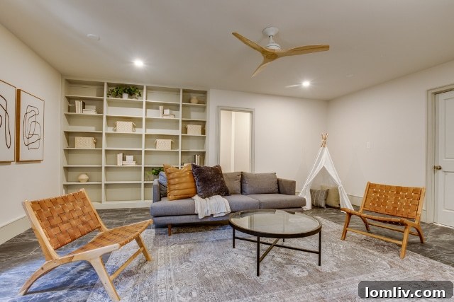 Versatile Lower Level: A Private Apartment or Media Room in Oak Cliff