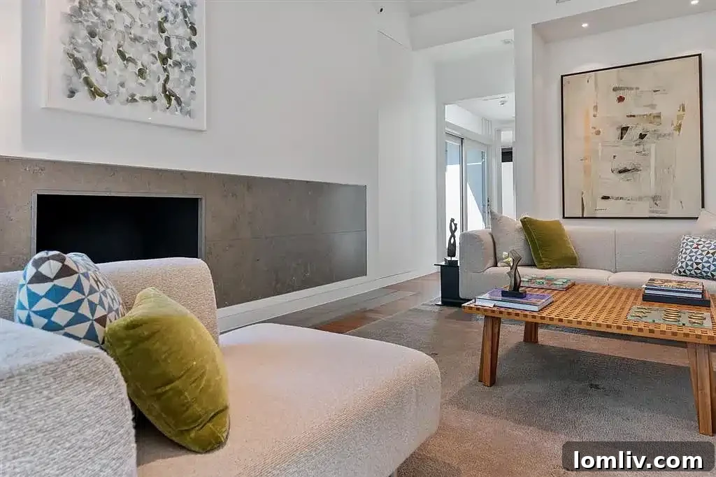Outdoor living area with modern design