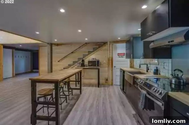 Another view of the spacious kitchen and dining area in the Washougal home