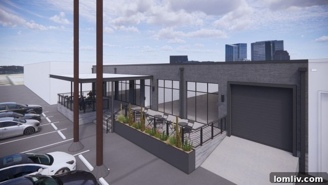130-134 Howell St. Dallas Design District - Front Aerial View
