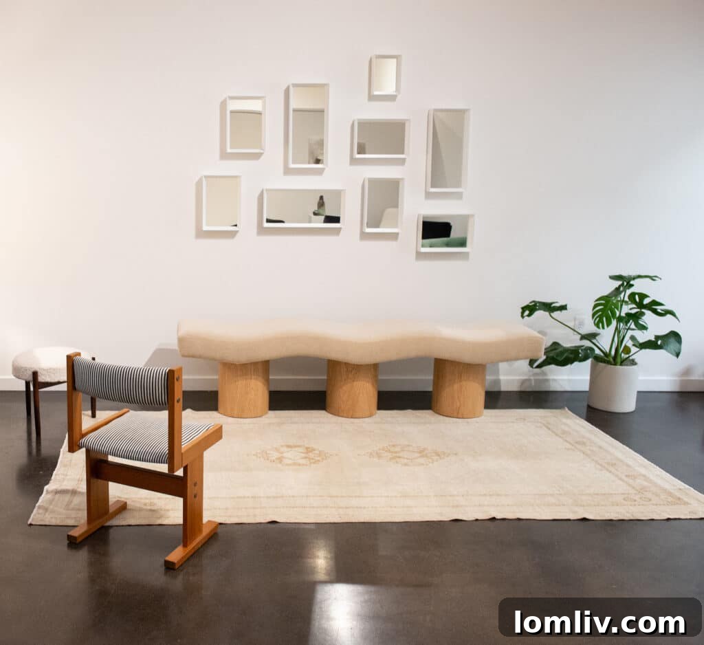 Beautifully arranged vignette showcasing Selby House's curated furnishings and decorative accessories in Dallas